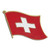 Switzerland Flag Lapel Pin - 3/4" x 1/2"