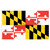 3-Foot x 5-Foot Maryland Nylon Flag