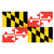 Maryland Flag 5 x 8 Feet Nylon