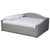 Baxton Studio Becker Modern and Contemporary Transitional Gray Fabric Upholstered Full Size Daybed