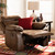 Baxton Studio Beasely Modern and Contemporary Distressed Brown Faux Leather Upholstered Recliner