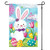 Super Tough Easter Garden Flag - Spring Easter Bunny - 12in x 18in