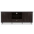 Baxton Studio Unna 70-Inch Dark Brown Wood TV Cabinet with 2 Sliding Doors and Drawer