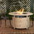 Thatcher Round LPG Fire Pit In Driftwood