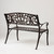 Decatur Aluminum Patio Bench In Antique Bronze