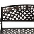 Scarlet Aluminum Patio Bench In Antique Bronze