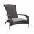 Adirondack Black Wicker Patio Chair