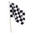 12-In. x 18-In. Checkered Flag on Wooden Stick