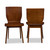 Baxton Studio Elsa Mid-century Modern Scandinavian Style Dark Walnut Bent Wood Dining Chair (Set of 2)