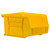 24-Pack, Quantum HD Yellow High Density Stackable Plastic Storage Bin - 4x5x3