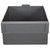 Heavy Duty Super Tuff Gray Plastic Storage Drawer Bins- QED701GY --12 Pack