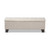 Baxton Studio Hannah Modern and Contemporary Beige Fabric Upholstered Button-Tufting Storage Ottoman Bench