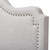 Baxton Studio Nadeen Modern and Contemporary Greyish Beige Fabric Full Size Headboard