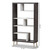 Baxton Studio Atlantic Modern and Contemporary Dark Gray and Light Gray Two-Tone Finished Wood Display Shelf