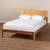 Baxton Studio Marana Modern and Rustic Natural Oak and Pine Finished Wood Queen Size Platform Bed