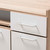 Baxton Studio Charmain Modern and Contemporary Light Oak and White Finish Kitchen Cabinet