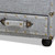Baxton Studio Flynn Modern Transitional Grey Fabric Upholstered 2-Drawer Storage Trunk Ottoman