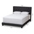 Baxton Studio Brady Modern and Contemporary Charcoal Grey Fabric Upholstered Queen Size Bed