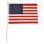 Super Tough 12"x18" US Stick Flag with 24" Wood Staff