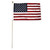 Super Tough Premium Durable 12"x18" Double Sided US Stick Flag