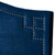 Baxton Studio Aubrey Modern and Contemporary Royal Blue Velvet Fabric Upholstered Full Size Headboard