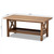 Baxton Studio Reese Traditional Transitional Walnut Brown Finished Rectangular Wood Coffee Table
