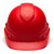 Pyramex Ridgeline Cap Style Hard Hat 4-Point Ratchet Suspension - HP44121 - Red Graphite