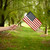 Super Tough 8"x12" Cotton US Stick Flag with 24" Wood Stick - No Spear Tip