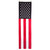 US Flag Pulldown - Super Tough Brand - 20inch x 8ft - Sewn Polyester