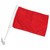 Solid Red Car Flag