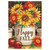 Sunflower Crock Garden Flag - 12in x 18in