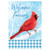 Snowy Cardinal Banner Flag - 28in x 40in