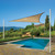 16' x 16' Heavyweight Triangle Shade Sail - Sand