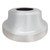 white High Profile Trumpet Aluminum Flash Collar - For 2 3/8" Diameter Pole