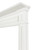 48" Mike MDF Fireplace Mantel by Pearl Mantels - White Paint Finish