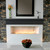 60" Henry MDF Fireplace Shelf by Pearl Mantels - Black Paint Finish