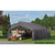 ShelterCoat 18' x 28' Garage With Peak Roof - Gray