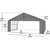 ShelterCoat 28' x 20' Garage With 15.5' Peak Roof - Gray