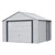 Arrow Murryhill 12' x 10' Steel Storage Garage/Building - Gray