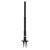 Banner Stakes Replacement Barrier Stanchion Stake, Plastic, Black; Each - PL4070