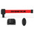Banner Stakes 15' Wall-Mount Barrier System with Mounting Kit and Retractable Belt; Red "Stay Behind the Line" - PL4125