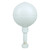 White Aluminum Ball Topper