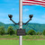 Solar LED Dual-Head Flagpole Light - 640 Lumens - LumeGen