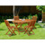 East West Furniture 5 Piece Patio Dining Set in Natural Oil Finish  - DICM5CWNA