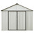 EZEE Extra High Gable - Galvanized Steel 10' x 8' Storage Shed - Cream/Charcoal