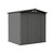EZEE Low Gable - Galvanized Steel 6' x 5' Storage Shed - Charcoal