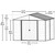 Ironwood 10' x 8' Galvanized Steel Hybrid Shed Kit - Anthracite