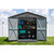 Arrow Select 10' x 8' Steel Storage Shed - Charcoal