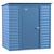 Arrow Select 6' x 4' Steel Storage Shed  -  Blue Gray