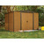 Woodridge 10' x 8' Steel Storage Shed in Coffee and Woodgrain